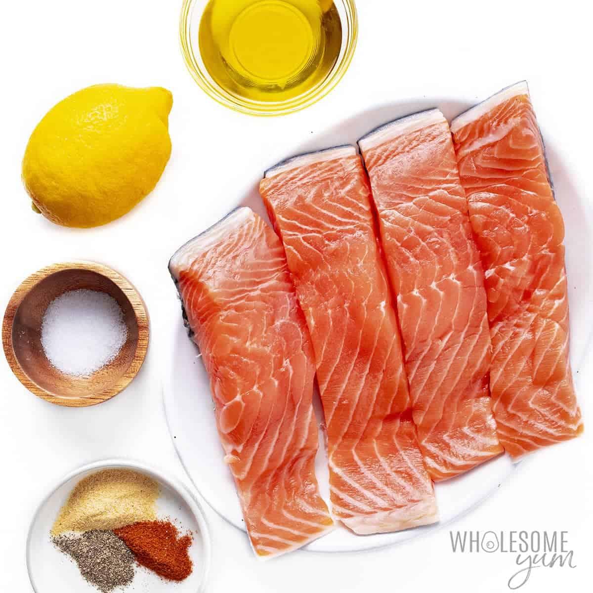 Air fryer salmon ingredients