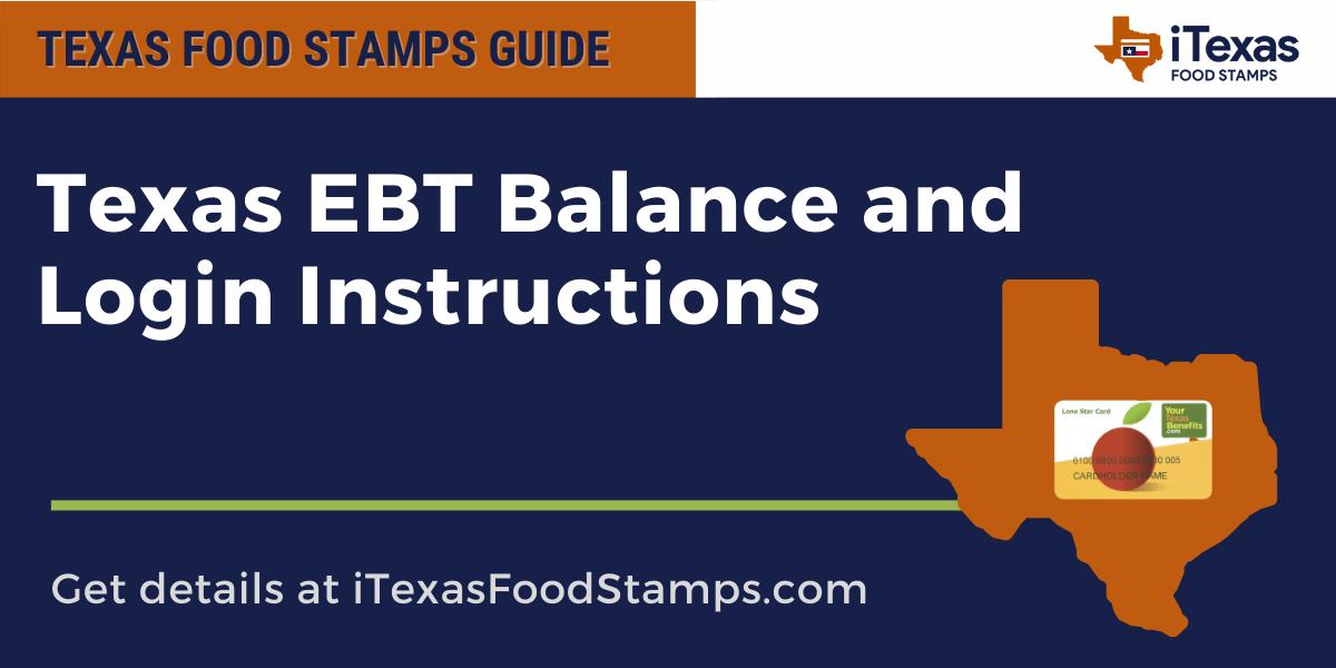 Texas EBT Balance and Login Guide