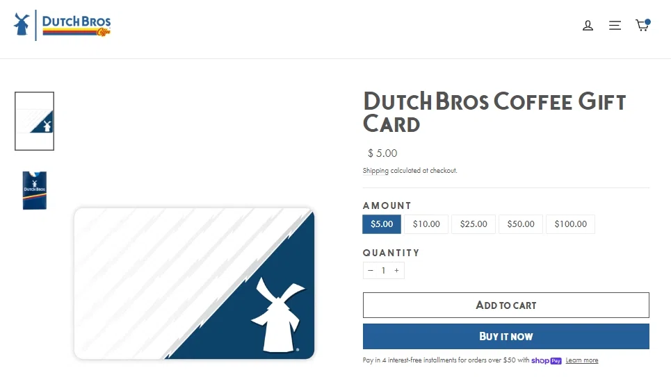 Where to Find Dutch Bros Gift Cards