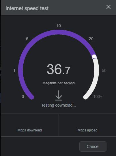 Test your download speed.